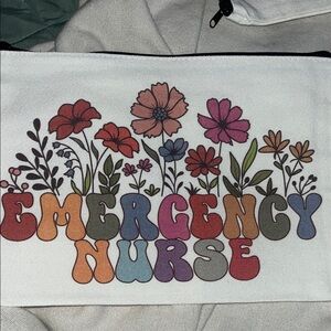 Floral Emergency Nurse Canvas Bag